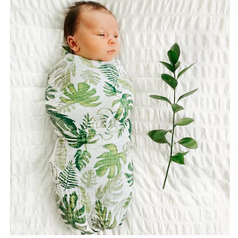 Recién Nacido muselina swaddle manta infantil 100% algodón doble gasa Toalla de baño bebé Swaddle mantas mantener envolturas 120cm * 120cm 150g: CM yulin