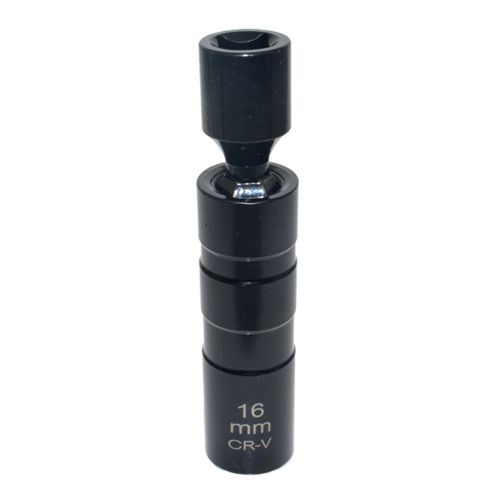 14mm 16mm Zündkerzen-Steckschlüssel-Adapter 12-Punkt-3/8-Zoll-Antrieb Magnet-Zündkerzen-Steckdosen Adapter Autore parat ur werkzeuge: 14mm / Schwarz