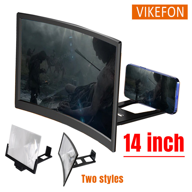 Amplificateur d'écran de téléphone portable pliable 3D haute définition, amplificateur de film TV paysager, écran d'affichage de 14 pouces, support de téléphone