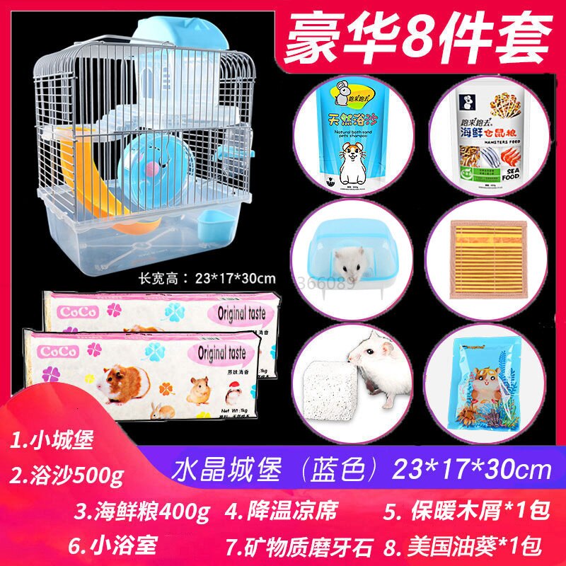 Hamster KäFeige Paket Goldene Bär Kamerad Villa Liefert einstellen Komplett Nest Neuling: Rosa