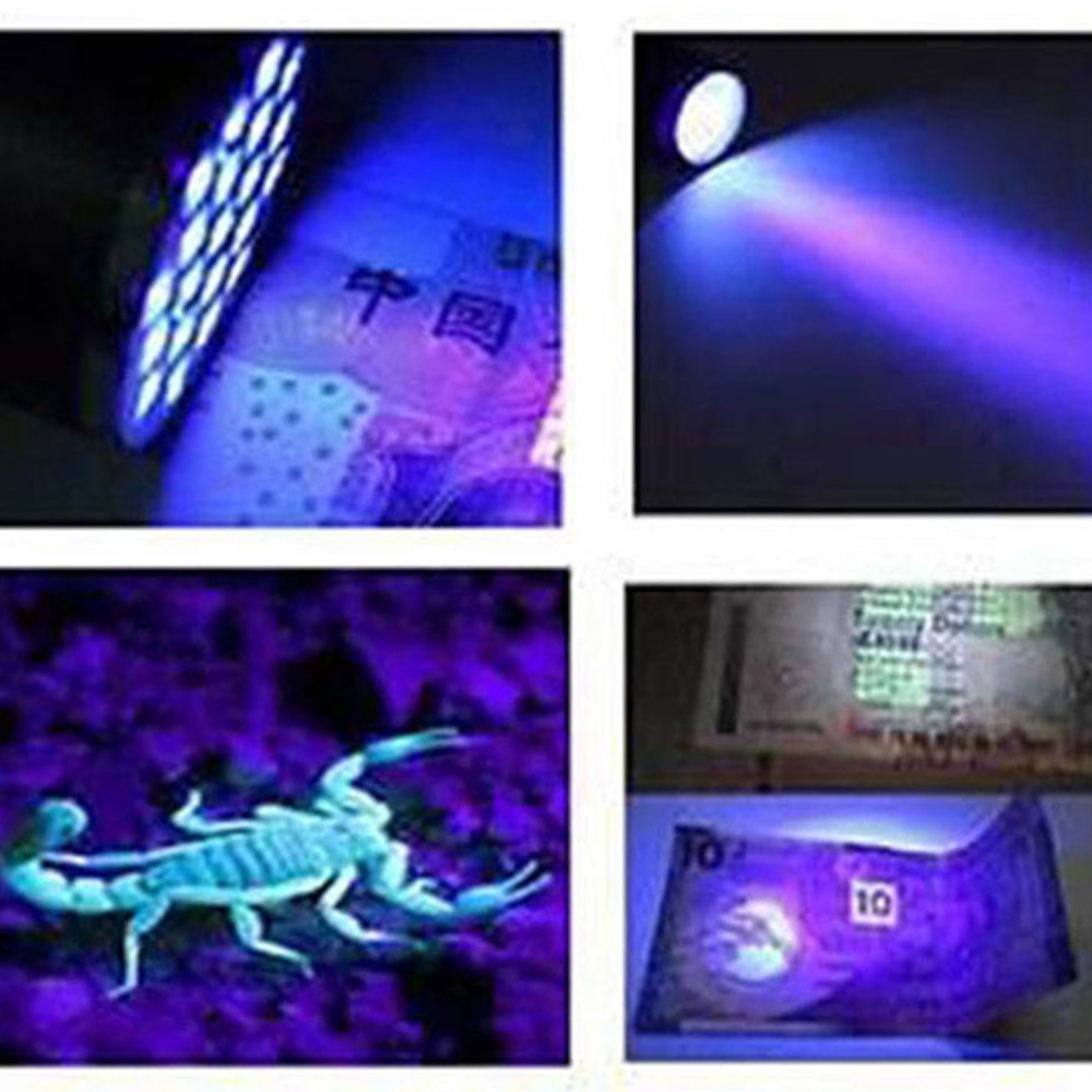 Uv-lamppu 9 led uv-taskulamppu ultravioletti valo ultravioletti taskulamppu ultravioletti näkymätön muste taskulamppu 3 aaa taikina