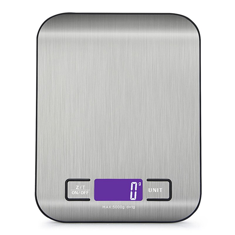 LCD Kitchen Digital Scale Electric Mini Food Scale 11lb Digital Kitchen Weight Grams and Ounces for Baking Cooking Scales: Black