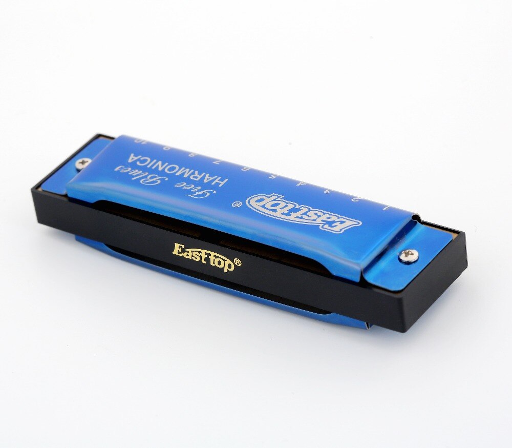 EASTTOP mouth organ 10 hole diatonic Blues harmonica,key of C,for beginner,player