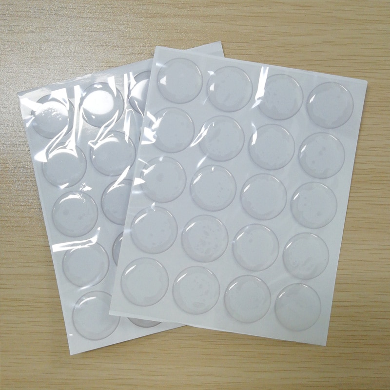 40/50 Uds parche de resina epoxi puntos tapas de botella DIY manualidades redondo 25MM pegatinas de tapa de botella autoadhesiva transparente cristal 3D