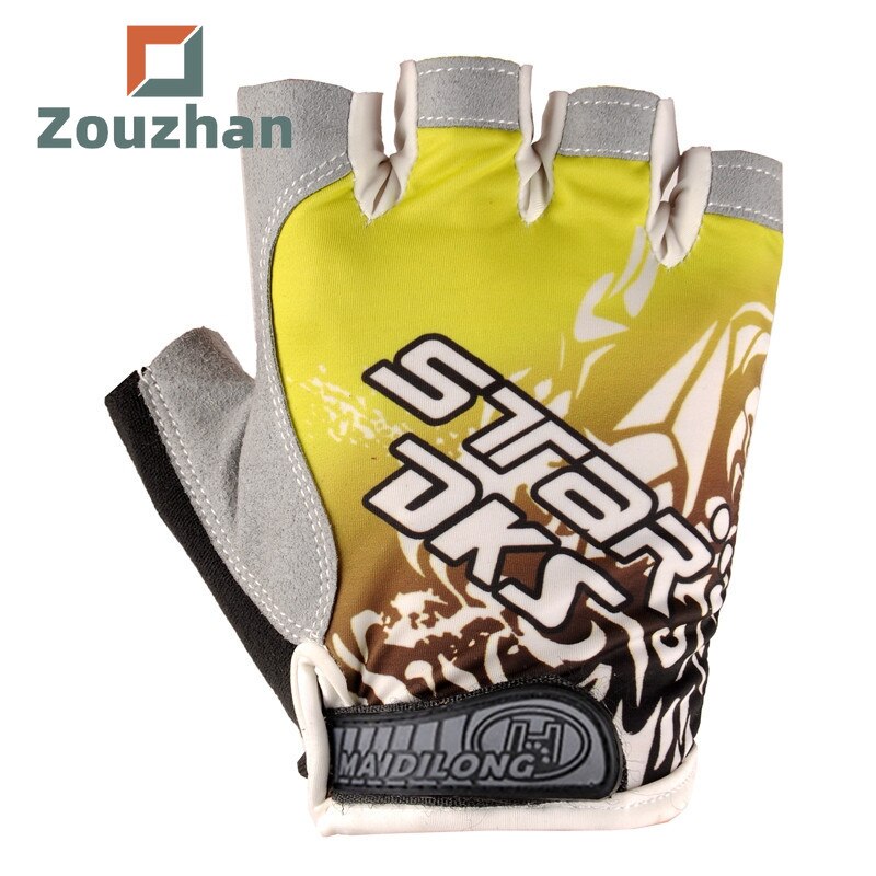 ZOUZHAN cycling gloves half-finger summer outdoor sports fitness non-slip bicycle men and women ice silk