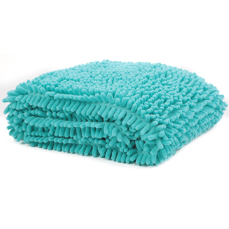 Zachte, warme hondenhanddoek, katoenen handdoeken voor kleine honden, puppy's, kittens, hondenbadjas, sterk absorberende handdoeken voor honden en katten.: Blauw / 6035cm