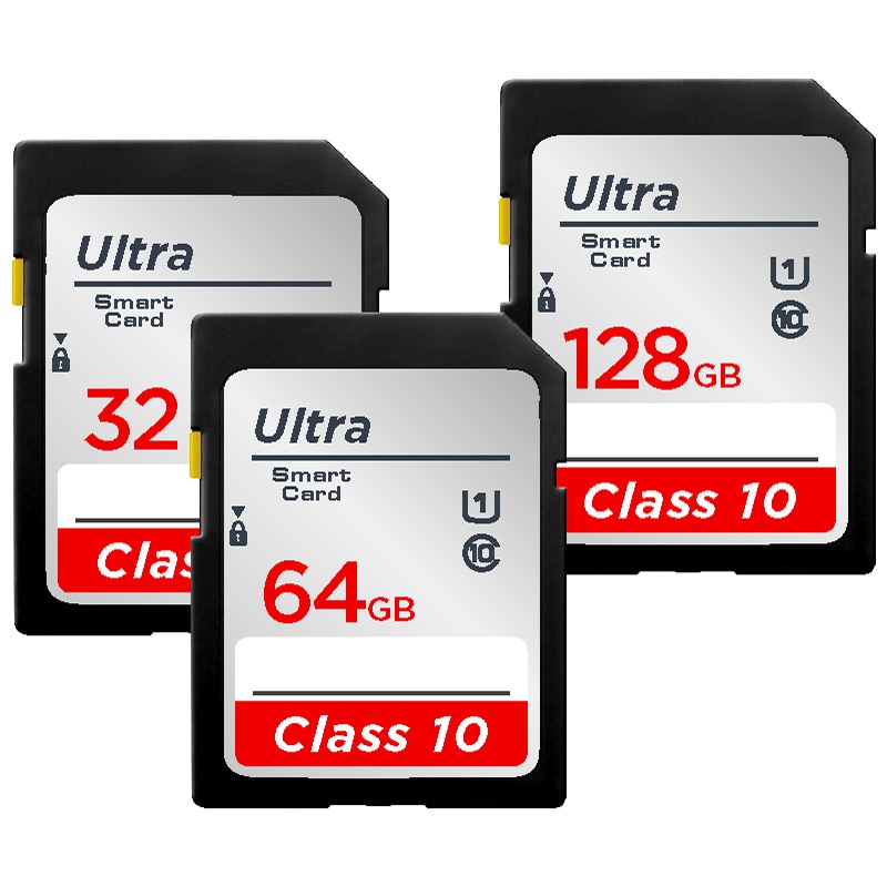Nyeste kamera hukommelseskort 16gb 32gb klasse 10 sd kort cartao de memoria 64gb 128gb sd-kort