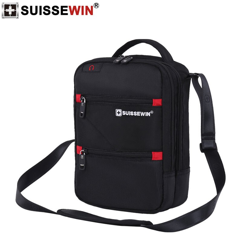 Swiss Shoulder Bag Men Mini Handbag Black Crossbody For Ipad Casual Oxford Messenger Satchel Music Bag Women