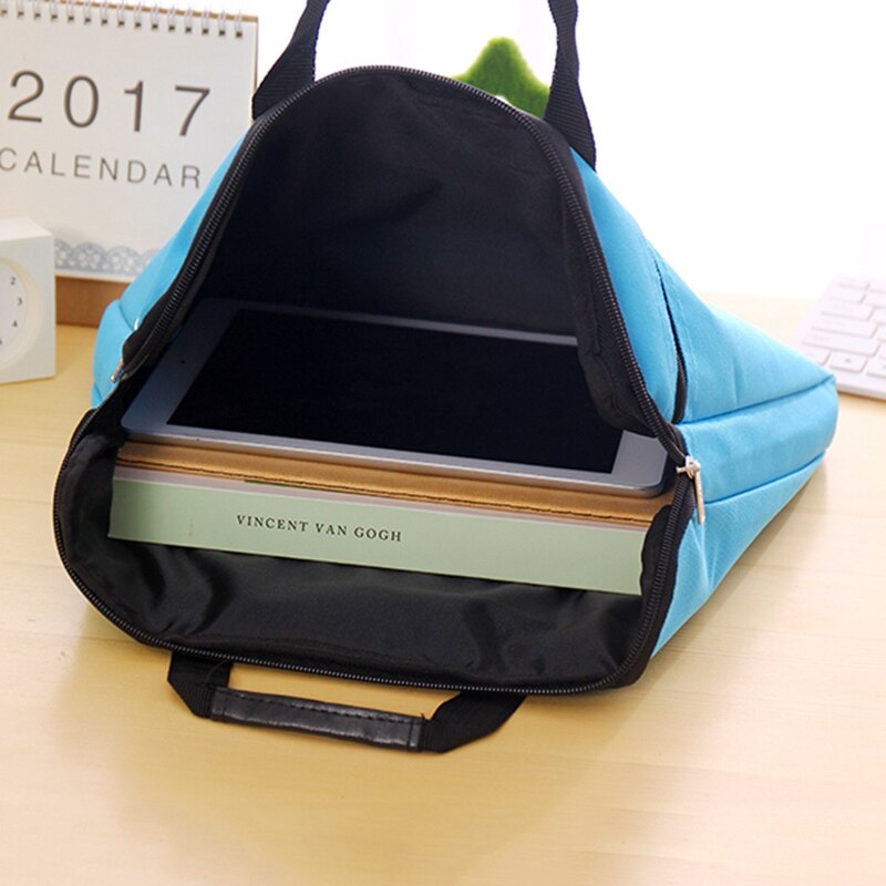 Notebook Handbag Portable Computer Bags Macbook Handbag Man Portable Briefcase Travel Laptop Bags Solid Color