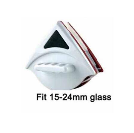 Håndholdt dobbelt side magnetisk vinduesglas rengøringsbørste til vask af vinduer renere glasoverfladebørste til køkken i badeværelset: 15-24mm