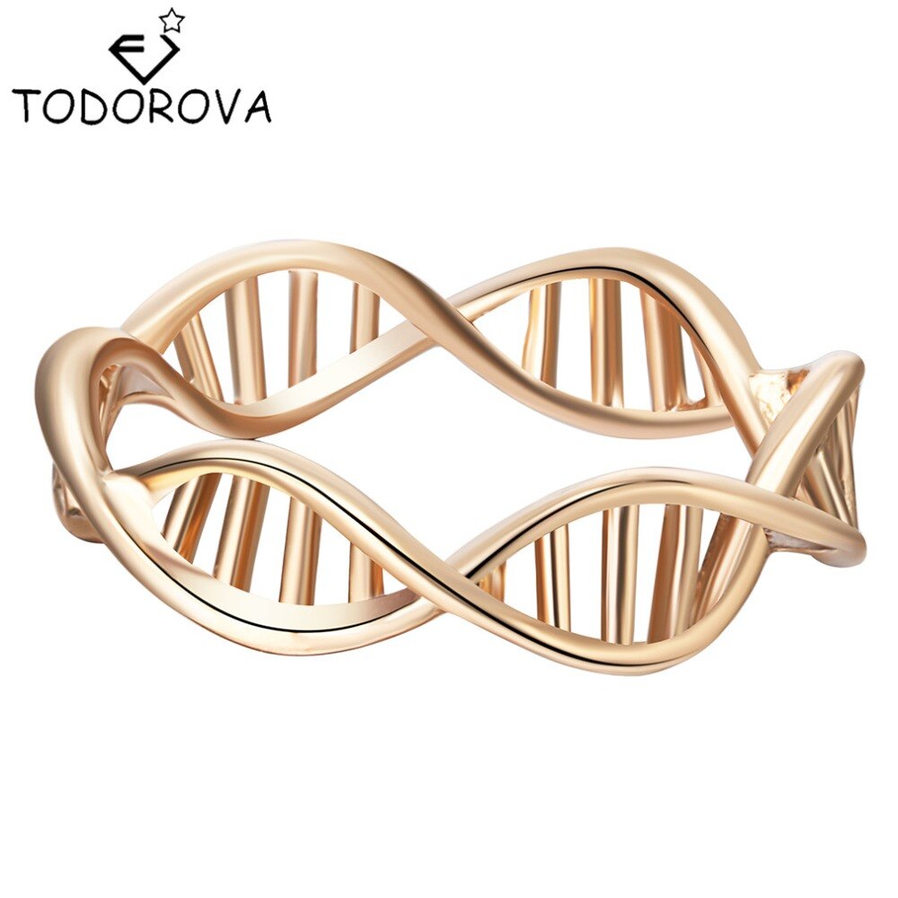 Todorova Infinity DNA Chemistry Ring Brand Jewelry Encircle Ring for Women Men Wedding Band Statement Rings bijoux