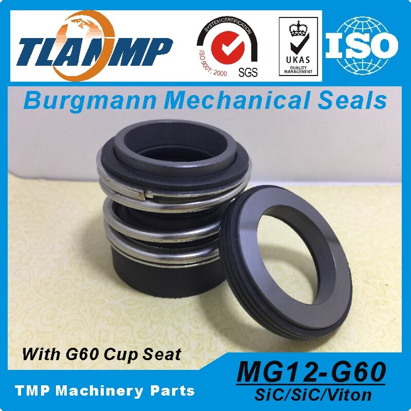 MG12-33 /G60 , MG12/33-G60 Burgmann Mechanische Dichtungen mit G60 stationäbetreffend sitz-(Material:S/S/VIT & CA/S/EPDM) Gummi Gebrüll Dichtungen