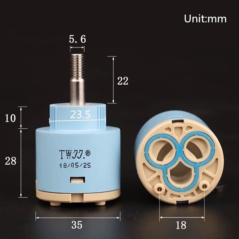 Tap Mixingspool Valve 25mm/35mm/40mm Ceramic Cartridge Faucet Cartridge Mixer Kitchen Bath Basin Shower Faucet Accessories: 8
