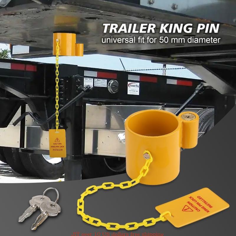 Standard kingpin lock with 2 keys, anti-theft kingpin lock, container trailer, motorhome , 5. - wheeler