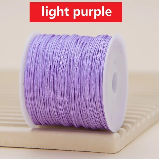 Corda in nylon per braccialetti, cordoncino per annodare cinese, filo per perline in nylon per braccialetti intrecciati, collane con perline e macramè