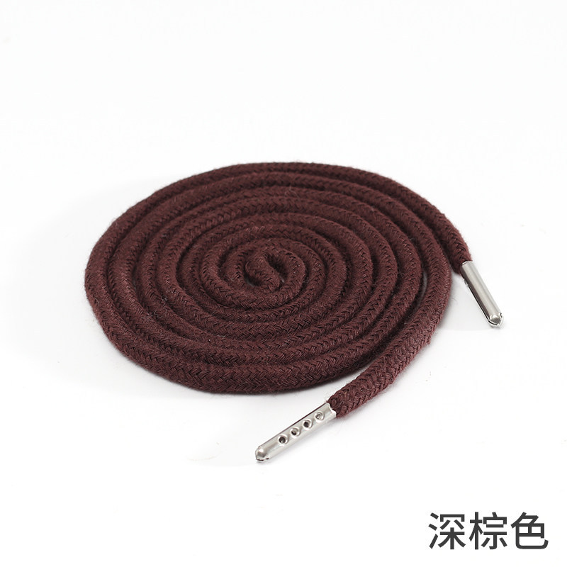 1pcs Sweatpants Drawstring Strap Metal Head Sports Pants Cotton Rope Belt Hoodies Accessories DIY Sewing Band Supplies TJ7625: Beige