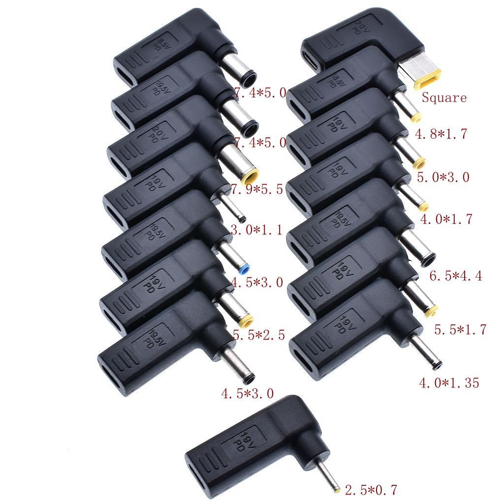 Dc Energie Adapter Stecker Konverter USB Typ C Weibliche zu 7,4x5,0mm 4,8x1,7mm 5,5 x 2,1mm Männlichen Laptop Dc Ausgang Jack Stecker