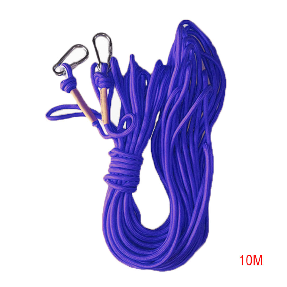 10/20m Strong Salvage Rope Safety Magnet Cord Traction Rope Disturbing String FishingTent Fixed Ropes with Buckle Hardware: Purple