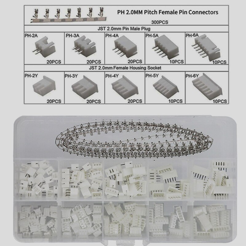SN-01BM Crimping PliersTool Set 2.54mm PH2.0 Dupont Connectors and Crimp Pins，460pcs 2.54 mm JST-XH PH Connector kit: 460PCS PH2.0