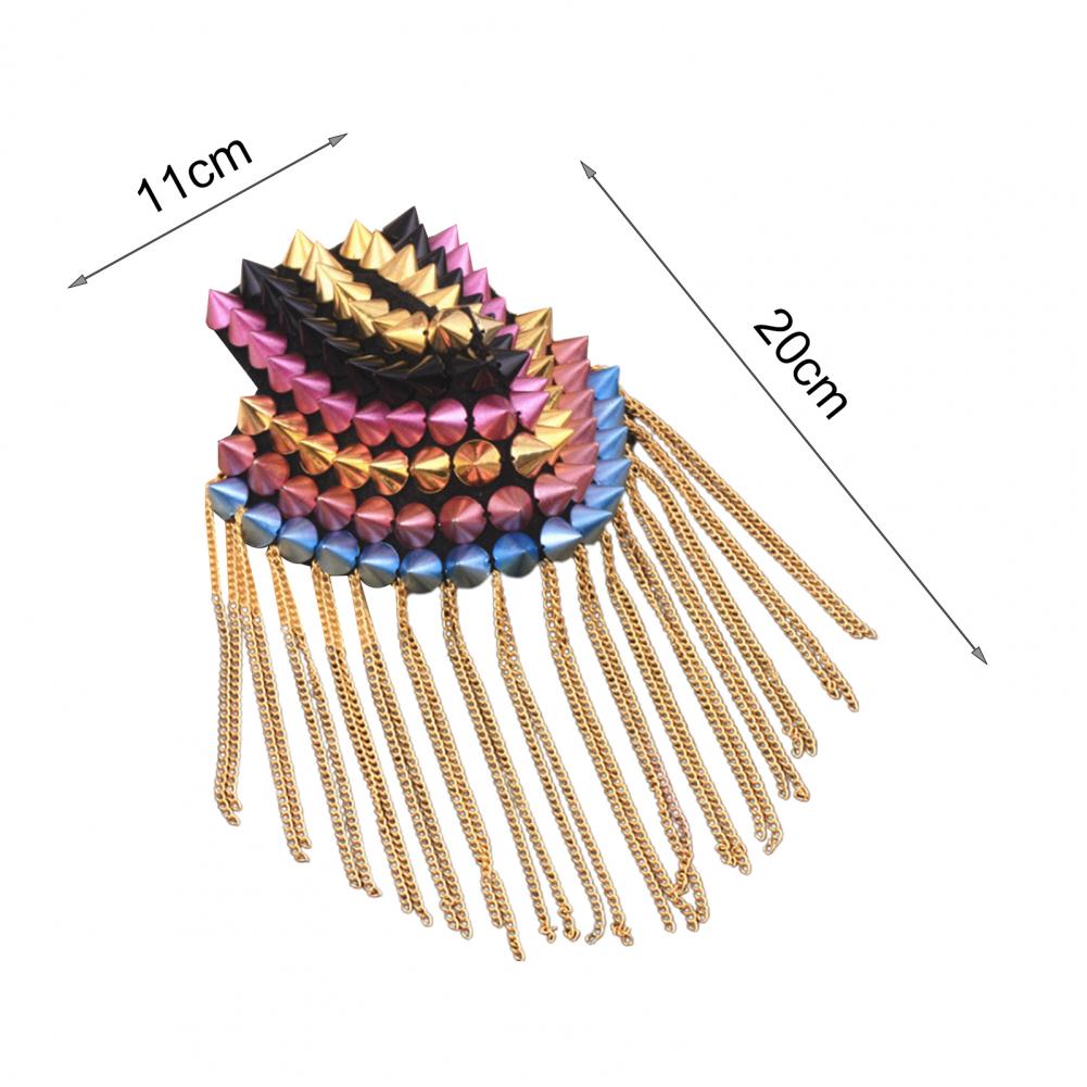 Jahrgang Schulter Brosche Zubehör Quasten Punk Schmuck Jahrgang Fransen Epaulette Schulter Abzeichen Kleidung Dekor
