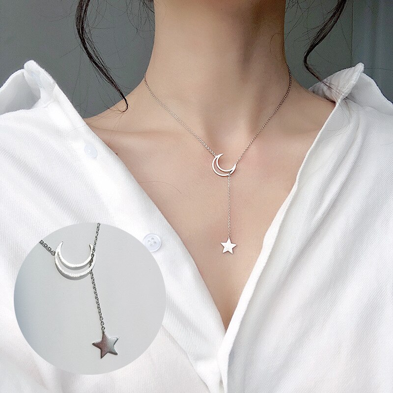 HUANZHI 2020 Nuovi Alla Moda del Metallo Geometrica Irregolare Melanzana girocollo Collana in Oro Argento di colore per Le Donne Delle Ragazze Del Partito Dei Monili: 3