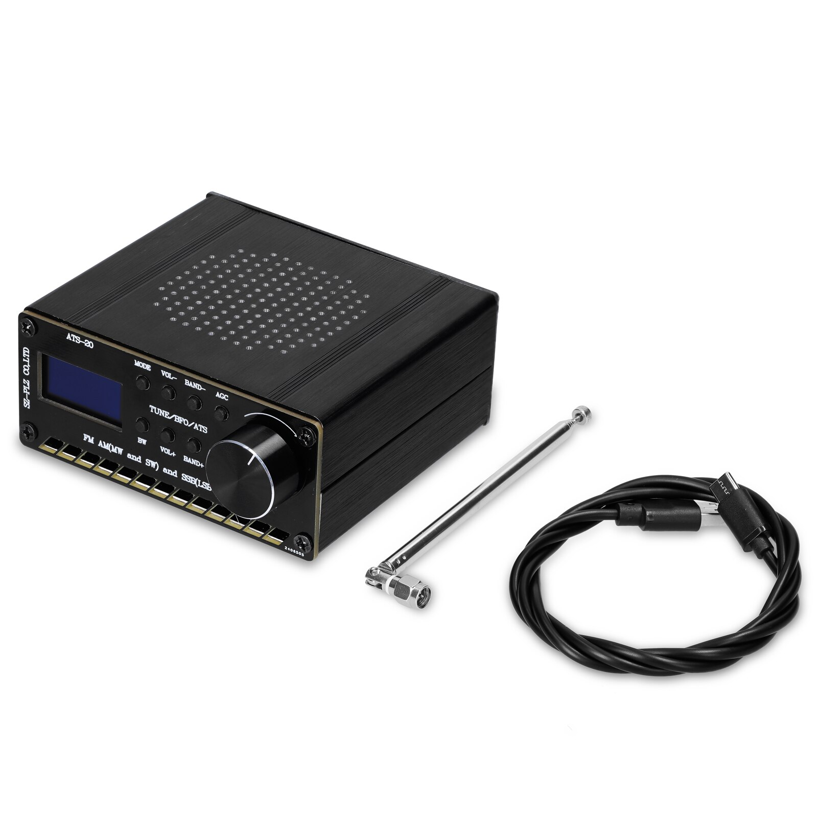 ATS-20 SI4735 Full-wave Band Radio Receiver FM AM (MW &amp; SW) SSB (LSB &amp; USB) Covering Commercial Ham Radio Bands