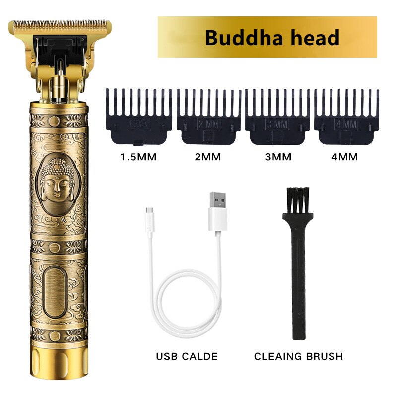 Tondeuse Professionele Man Trimmer Voor Baard Elektrische Haar Kam Hond Clippers Set Baard Razor Voor Haar Knippen Kapper: Buddha head