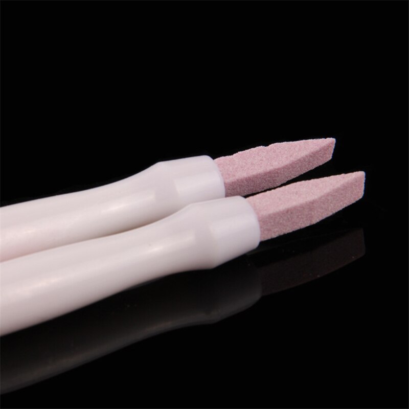 1 st 2 sätt skrubba sten nagelfilar buffert manikyr stick slipstång nagelband remover nagelkonst manikyr keramisk trimmer polering