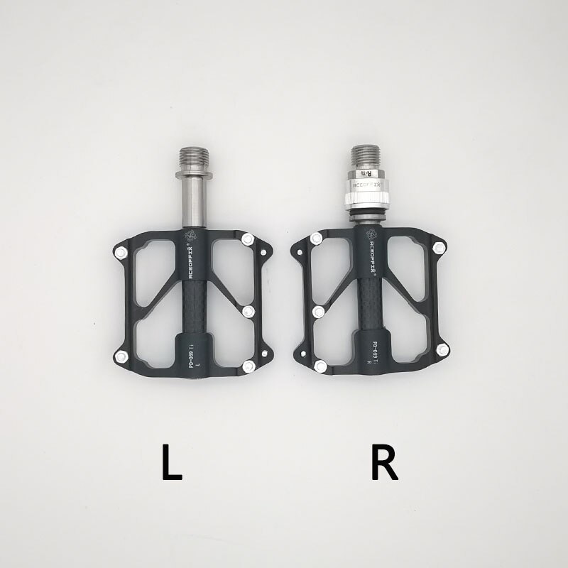 Aceoffix – pédale de vélo pliable MKS pour Brompton, axe Ti 3, roulement en alliage de titane, dégagement rapide, 412: right QR black