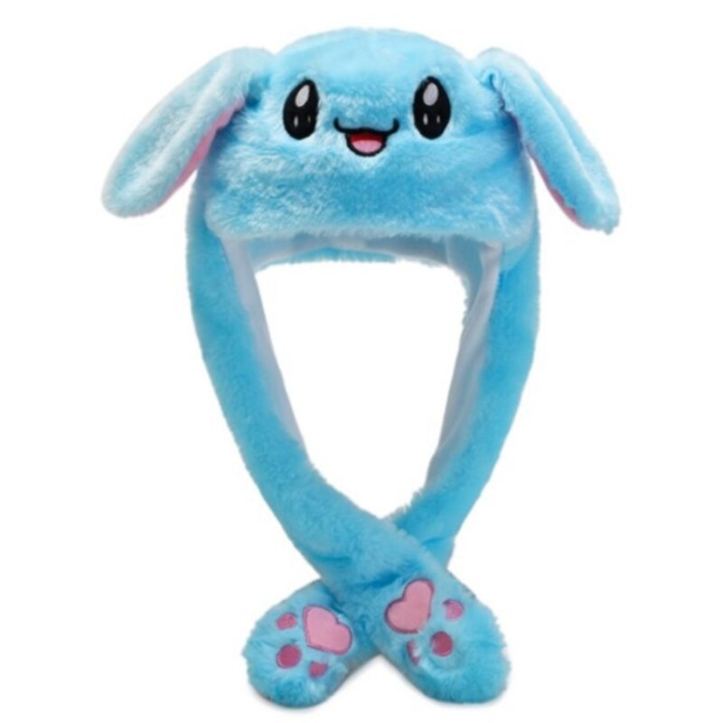 Allumer Chapeau En Peluche avec des Oreilles Mécaniques Dessin Animé Lapin Panda LED Couvre-oreille: D