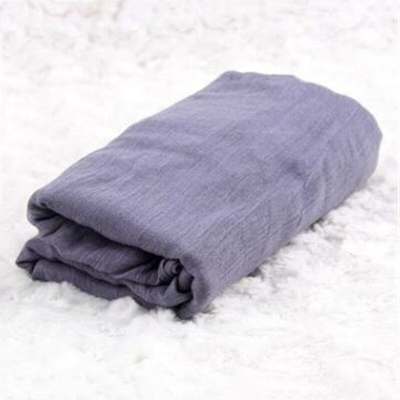 Pasgeboren Fotografie Props Zuigeling Kostuum Outfit 180Cm Lange Katoenen Zachte Foto Wrap Bijpassende Baby Foto Props Fotografia: 12 gray