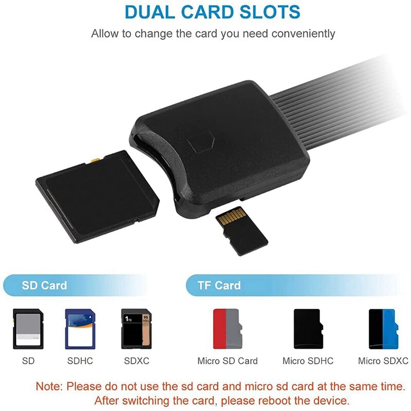 Micro-Sd Sd Card Flexibele Extender Voor Ender 3 Pro/Ender 3 V2/3D Printer/raspberry Pi/Gps/Tv (5.9 Inch/15 Cm)