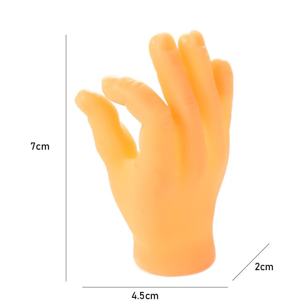 1 paio di mani minuscole dito divertente dito agitarsi piccola mano palma stuzzicare gatto animale domestico festa Halloween Cosplay puntelli novità giocattoli