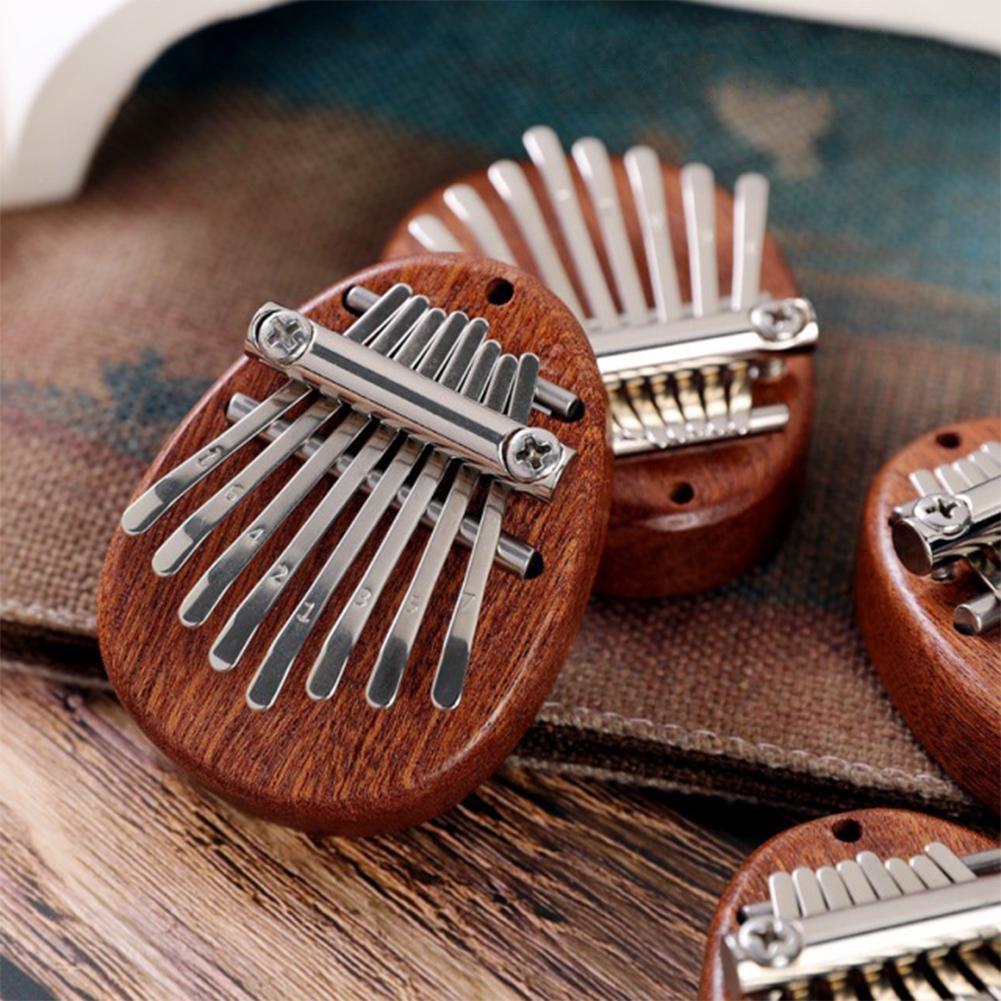 8 Key Mini Kalimba Thumb Piano Wood Exquisite Finger Thumb Piano Marimba Musical Instrument Accessory Year