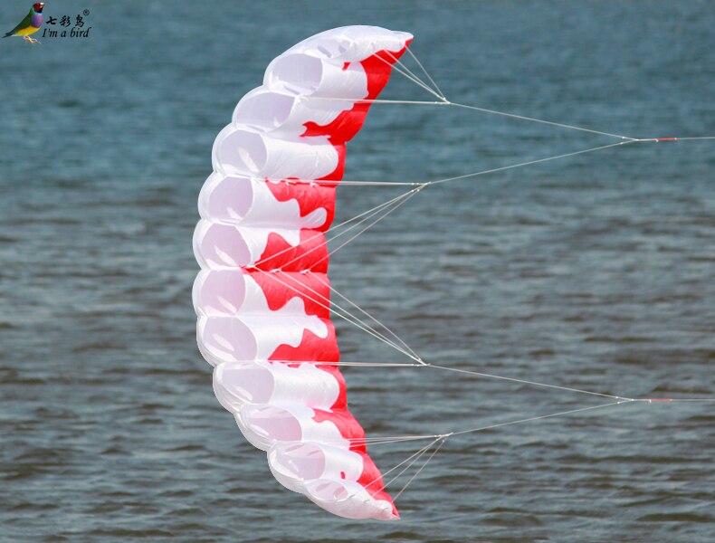 Deportes al aire libre, 2m, línea de energía Dual, paracaídas, llama, deportes, cometa de playa para principiantes