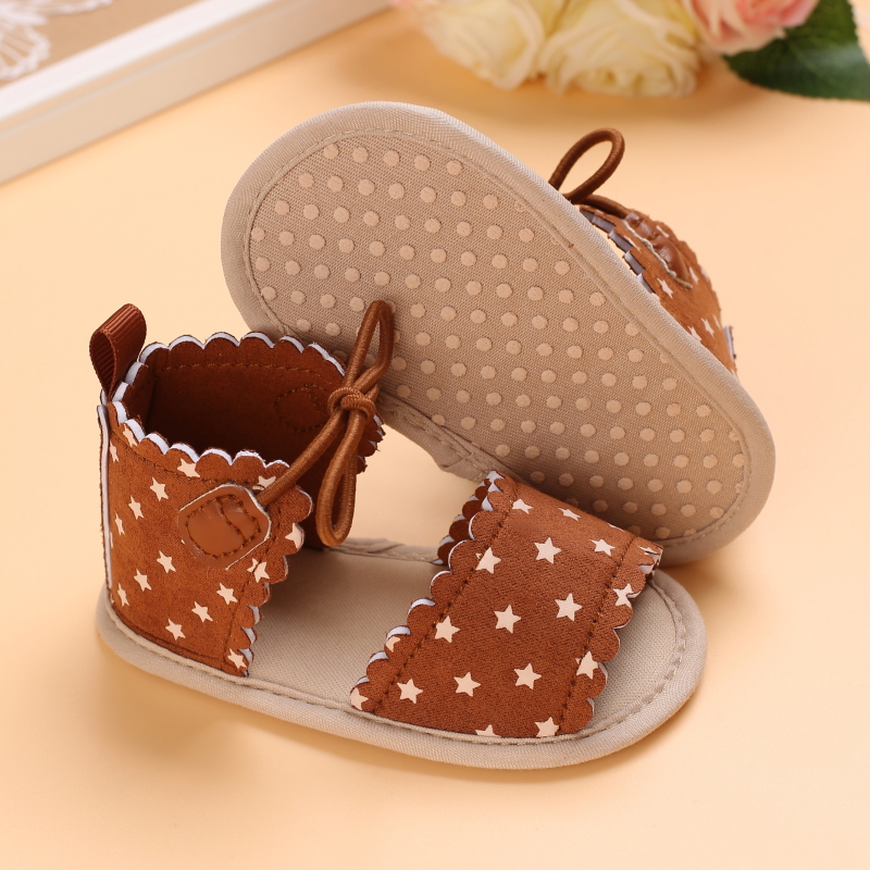 2021 Toddler Baby Girls Bow Polka Dot Sandals Party Princess Sandals Summer Beach Shoes Infant Baby Girl Shoes First Walkers