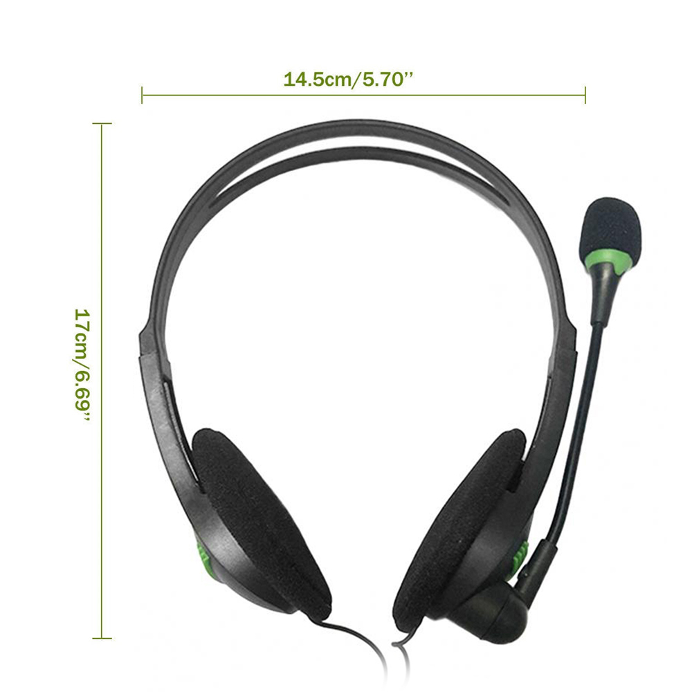 USB Headphones with Microphone Noise Cancelling & Volume Control Wired 3.5mm Phone Headset for PC Laptop Call Center Office