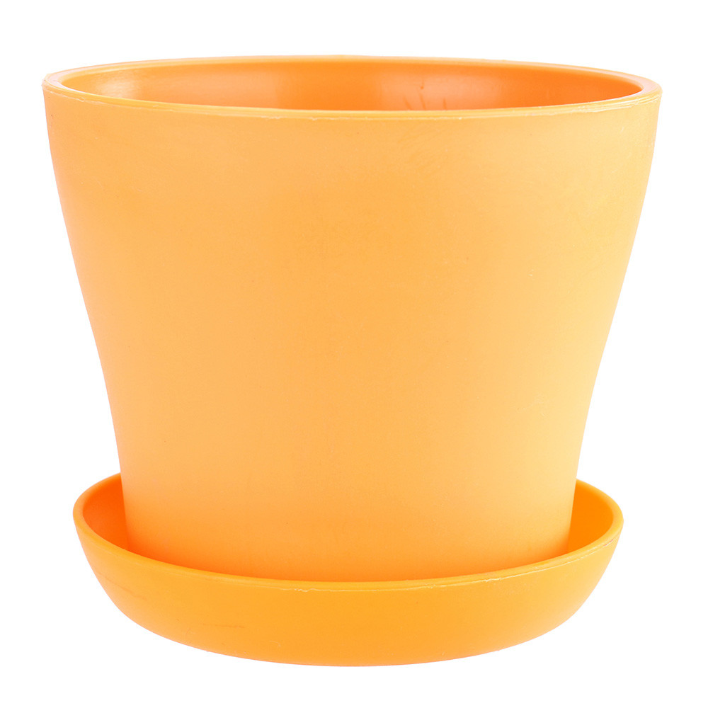 flowerpot plastic decorative Garden petit pot Unbreakable macetero plastico planten pot Succulent indoor plant pot plastique: orange 