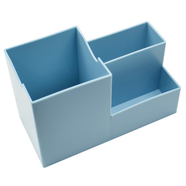 Kantoor school bureau pennenhouder opbergdoos met hoge capaciteit pennenkoker bureau schrijfwaren organizer schrijfwaren 15*10*7.5 cm: Blauw
