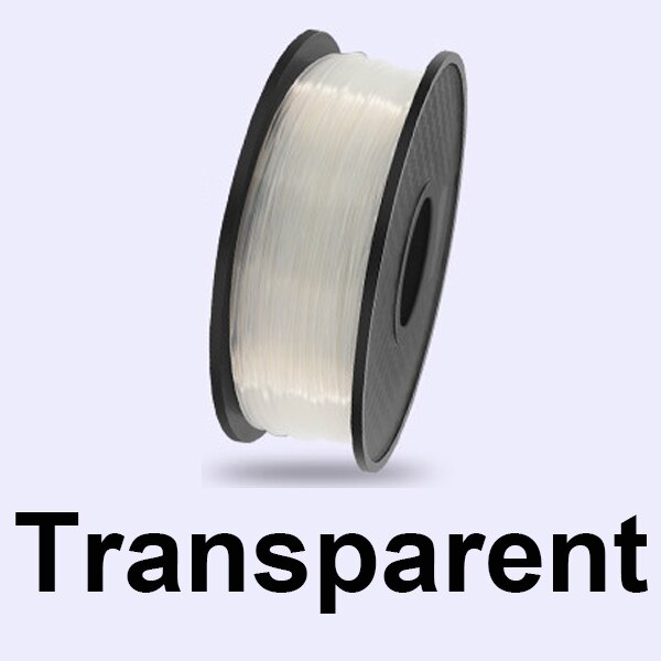 3D Printer Filament PLA 1.75mm 200g/Roll Plastic Consumables Material 3D Filament PLA for DIY Artwork Printing for FDM Printer: 200g-Transparent