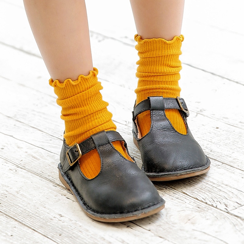 Kindersokken mooie kindersokken winter snoepkleur schimmel rand hoop sokken kinderen meisjes laarzen dragen