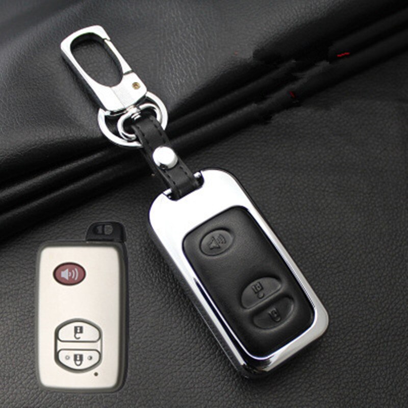 Zinc Alloy Car Key Case Cover Bag For Toyota Camry Prius Land Cruiser Prado 150 Crown For Subaru Foreste XV Keychain Holder
