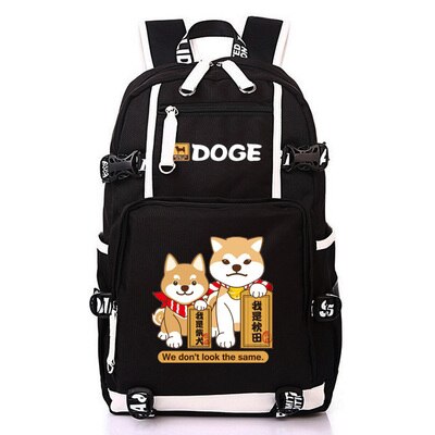 Nette Dogen Große Kapazität Rucksack Shiba Inu Printing Schultaschen Für Jugendliche Männer Frauen Reisetaschen Laptop Rucksack Mochila: M