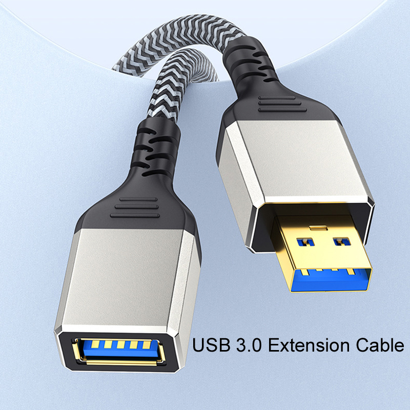 0.5m 1m 1.5m 2m 3m 5m Braid USB 3.0 Extension Cable Male to Female 5Gbps Data Cord USB Extender For Udisk mouse keyboard charger