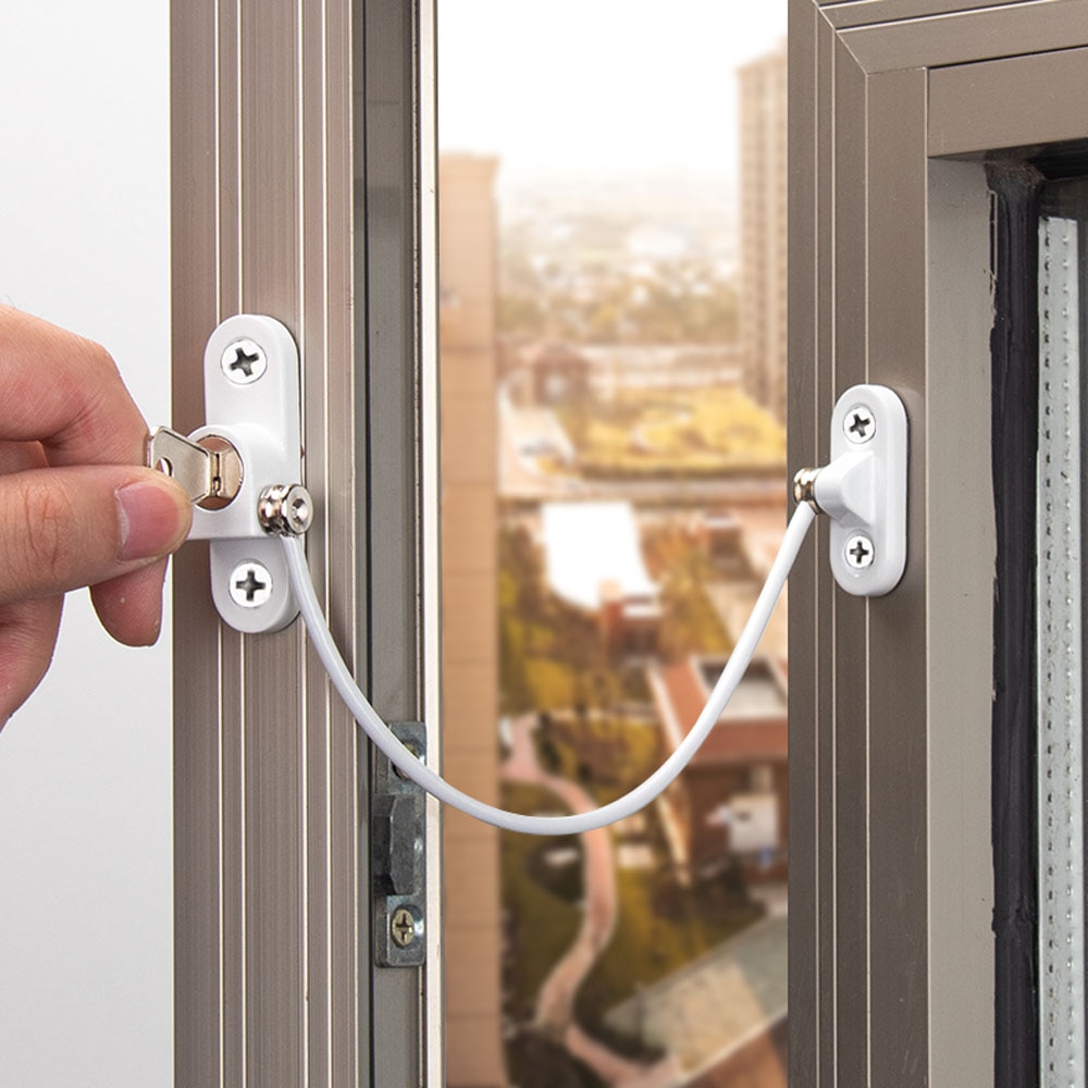 8 Teile/satz freundlicher Fenster Schutz Schlösser freundlicher Sicherheit Herbst Schutz Fenster Stopper Restrictor Baby Edelstahl Begrenzer
