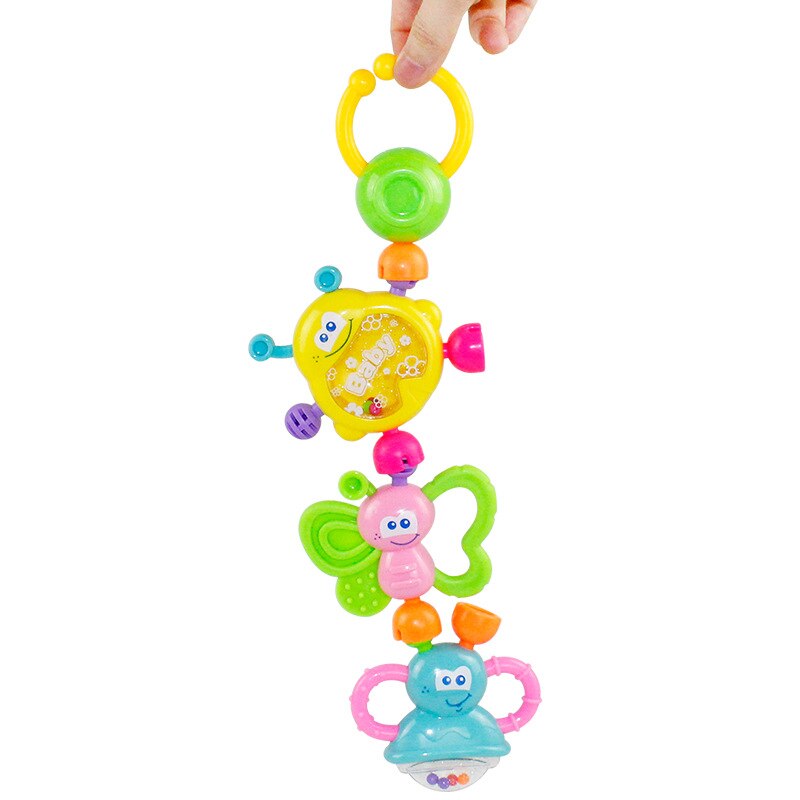 7 stk sæt baby legetøj håndhold ryster klokke interessant uddannelse rasler legetøj