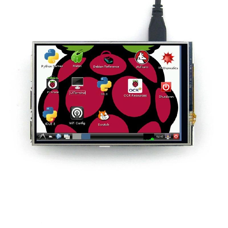 3.5- zoll-tft-lcd-Anzeige mit touchscreen 320*480 für Himbeere Pi  Pi 3b/3b+/4b