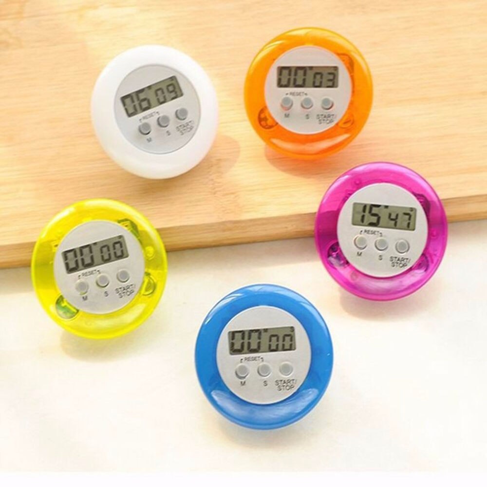 Digital Screen Kitchen Timer Large Display Digital Timer Square Cooking Count Up Countdown Alarm Clock Sleep Stopwatch Clock
