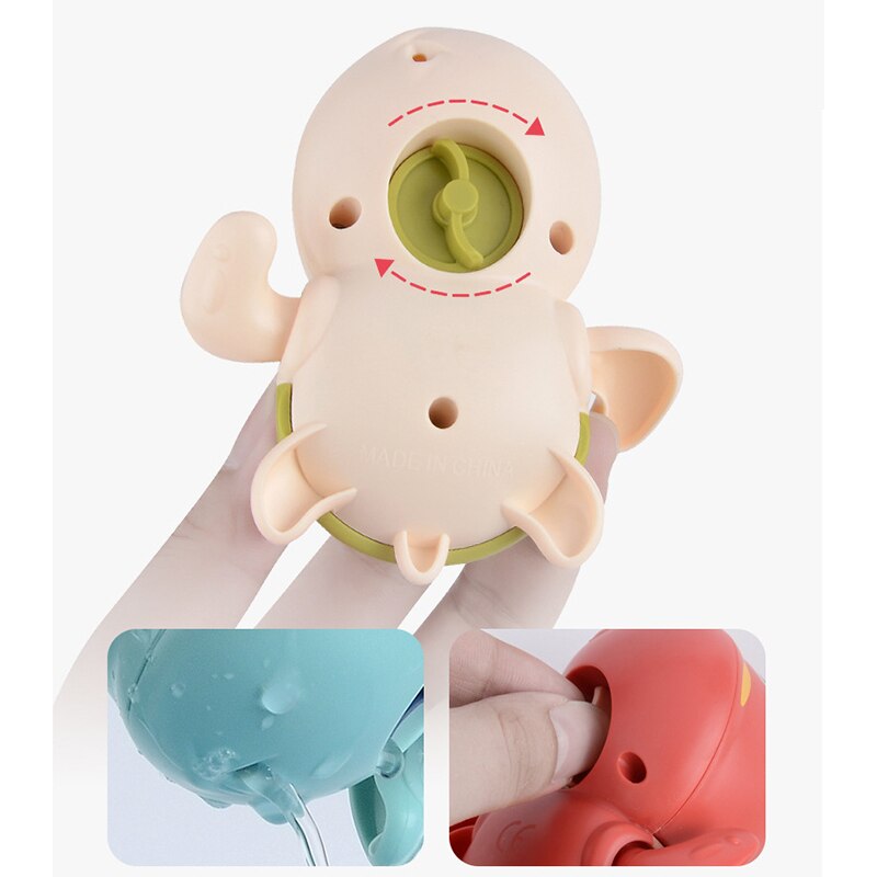 Baby Schlecht Spielzeug Nette Karikatur Schwimm Schwimmen Schildkröten Wasser Spielzeug für freundlicher Jungen Mädchen ein88