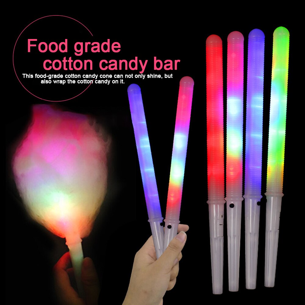 Cotton Candy Cones Colorful Glowing Luminous Sticks Cotton Candy Bar Cotton Candy Stick Party Supplies